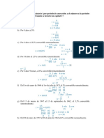 Hallar La Tasa de Interes I Por Periodo de Conversion y El Numero N de Periodos de Conversion