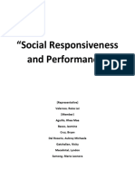 Social Responsiveness and Performance