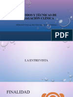 Métodos y Técnicas de Indagación Clínica