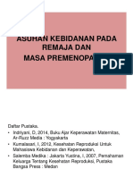 Asuhan Kebidanan Pada Remaja Dan Masa Premenopause