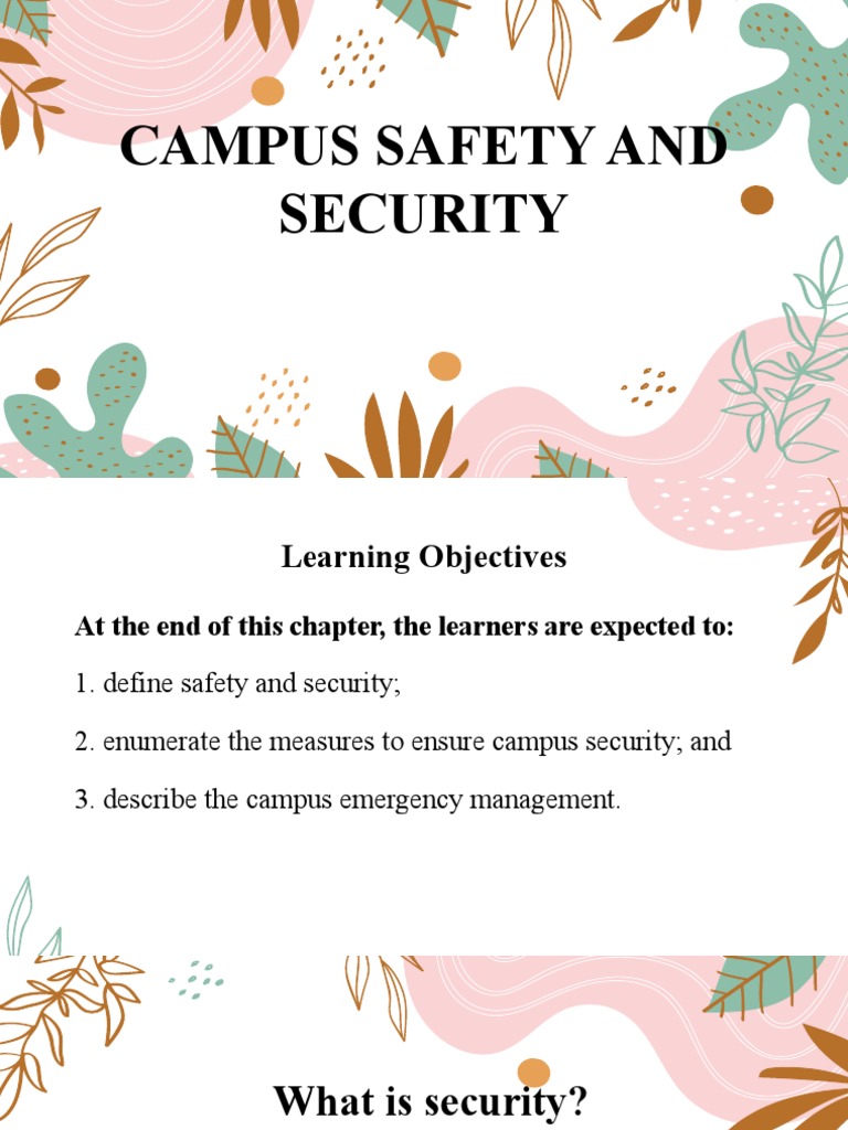 NSTPCampus Safety and Security PDF Emergency Emergency Evacuation