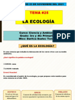 25 Tema La Ecología 3ro y 4to Prim