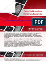 Security Operation Center and Analysis