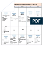 Actividades y Materiales para La Semana Del 29 Al 03 de Diciembre