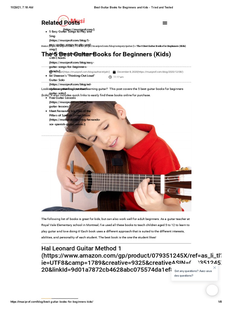 Best Guitar Books For Beginners And Kids Tried And Tested