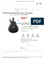 PRS SE Custom 24 Floyd Electric Guitar - Charcoal Burst - Sweetwater