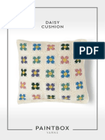 Daisy Cushion in Paintbox Yarns Downloadable PDF - 2