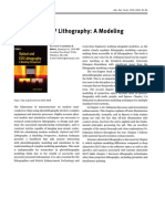 Optical and EUV Lithography: A Modeling Perspective: Book Review