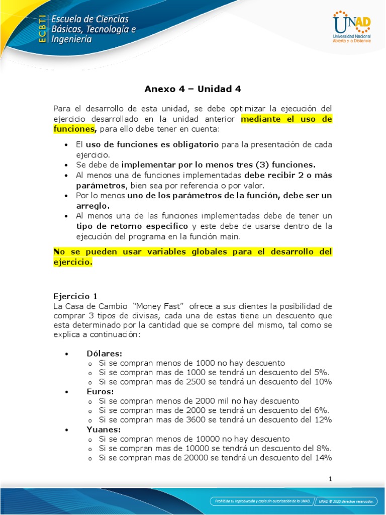 Anexo 4 - Unidad 4 | PDF