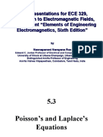 ECE 329 Slide Presentations on Poisson's and Laplace's Equations