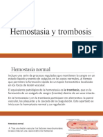 Hemostasia y Trombosis