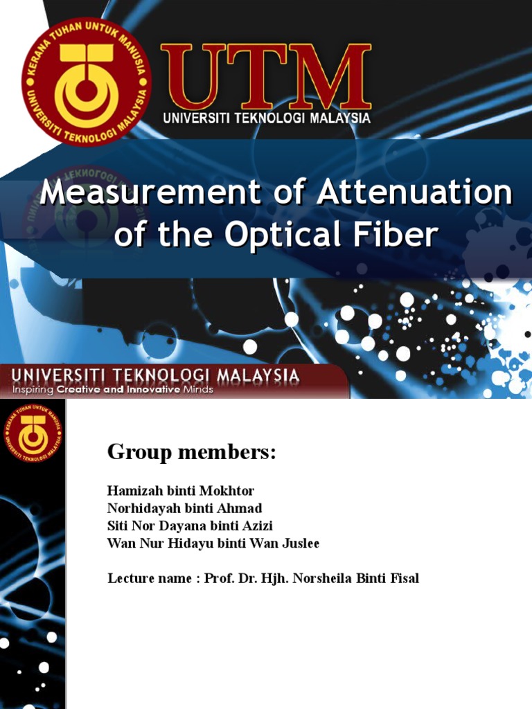 Measuring Optical Fiber Attenuation | PDF | Optical Fiber | Attenuation