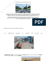 Características del transporte ferroviario