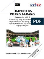 Filipino Sa Piling Larang-2nd Quarter Las 1-2