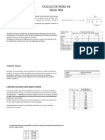 Calculo de Redes de Agua Fría