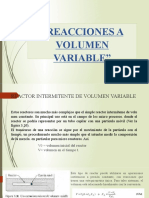 Reacciones A Volumen Variable