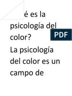 Qué Es La Psicología Del Color