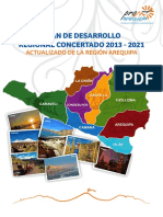 Plan de Desarrollo Regional Concertado 2013-2021 Actualizado de La Region Arequipa