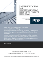 PPT ILMU PENGETAHUAN DAN PENGEMBANGANNYA PERSPEKTIF FILSAFAT PEND ISLAM