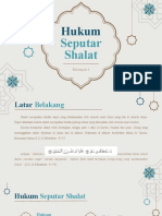 Hukum Seputar Shalat