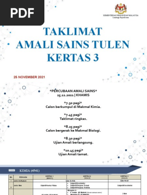 Taklimat Amali Kertas 3 Pdf