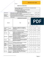 Rúbrica Del Examen Final