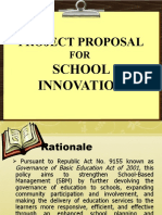 Project Proposal: School Innovation
