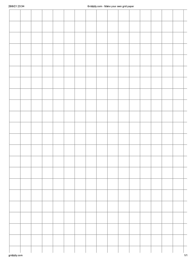 Make Your Own Grid Paper PDF