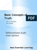 Basic Concepts of Truth: May A. Cartagena Shs Teacher
