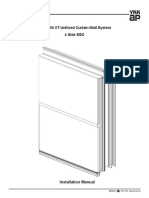 YUW 750 XT Unitized Curtain Wall System 4 Side SSG: Installation Manual
