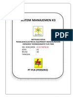 Sistem Manajemen K3: PT PLN (Persero)