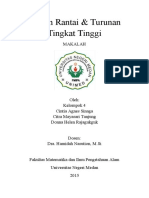 Makalah Aturan Rantai Dan Turunan Tingkat Tinggi