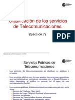 Clasificación de Los Servicios de Telecomunicaciones