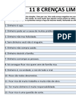 11 CRENÇAS LIMITANTES SOBRE DINHEIRO