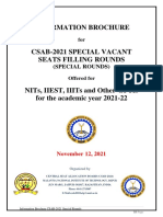 Information Brochure: (Special Rounds)