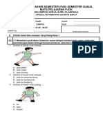 SOAL PAS SEMESTER 1 MAPEL PJOK KKGO KEC. GROPET 2021 KELAS 1 30 Soal