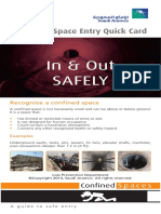 In & Out Safely: Confined Space Entry Quick Card