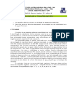 Roteiro Prática - Solubilidade Dos Compostos Orgânicos