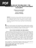 Development of Gay Rights Movement in Atlanta