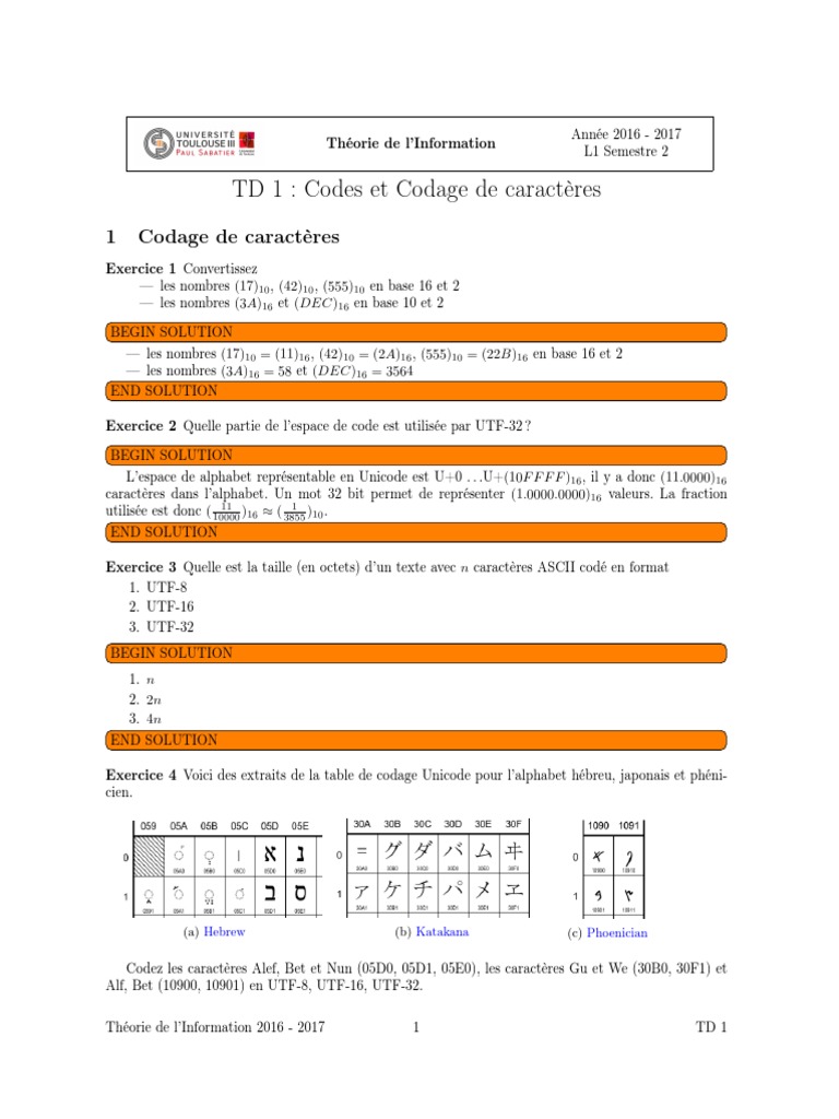 td1 Corrige | PDF | Technologie numérique | Informatique