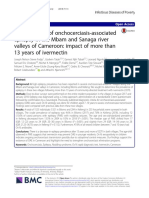 Epidemiology of Onchocerciasis-Associated Epilepsy in The Mbam and Sanaga River Valleys of Cameroon: Impact of More Than 13 Years of Ivermectin