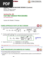 PME2M MD2 Lec 05 Belt Drive Design Processes