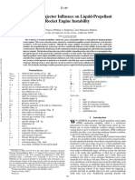 Propellant Injector Influence On Liquid-Propellant Rocket Engine Instability