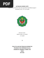 Diajukan Untuk Memenuhi Salah Satu Tugas Mata Kuliah Bahasa Inggris II Susilawati, M.Kep., NS., Sp. Kep - MB