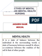 UNIT:-1: Perspectives of Mental Health and Mental Health Nursing