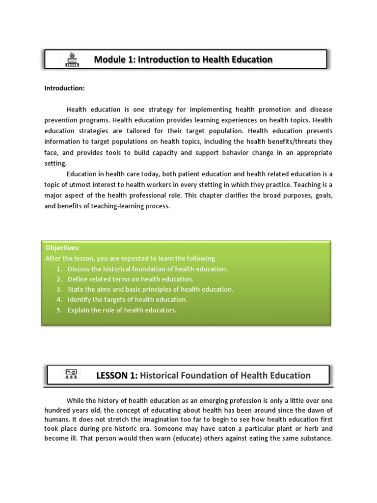 research in health education pdf