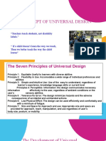 The Concept of Universal Design: "Teachers Teach Students, Not Disability Labels."