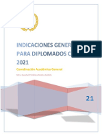 INDICACIONES GENERALES DIPLOMADOS CACES 2021