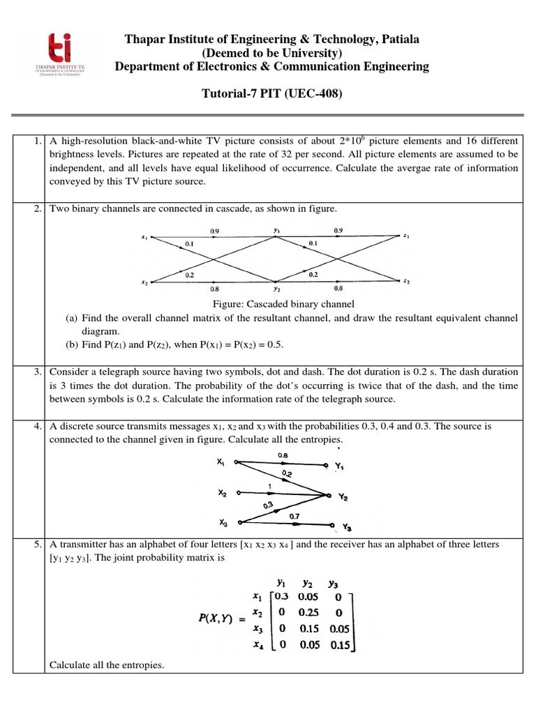 Tut 7 | PDF | Teaching Methods & Materials | Science & Mathematics