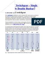 ABB MV Switchgear - Single Busbar or Double Busbar